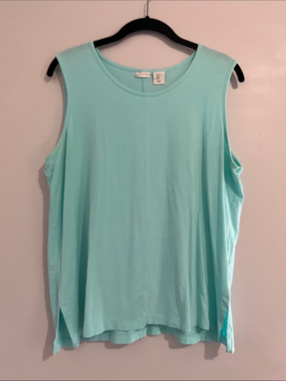 Max Studio Light Blue XL Sleeveless Tank women’s